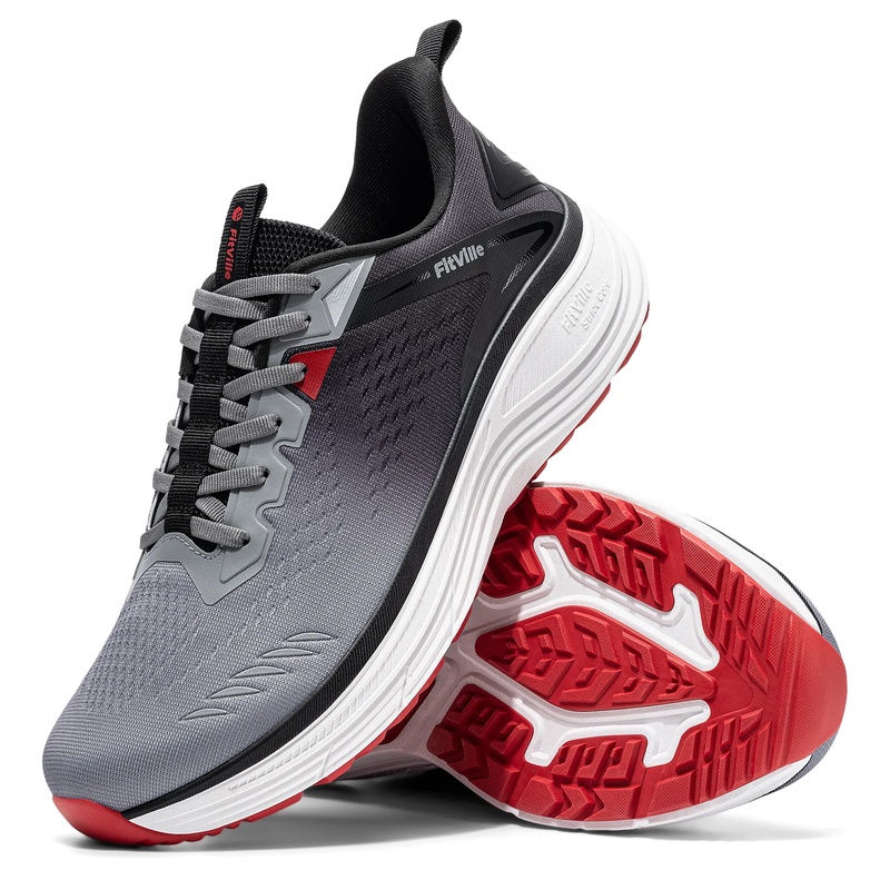 Wide Toe Box Running Sneakers - أحذية رياضية رجالية من Fitville، بتصميم