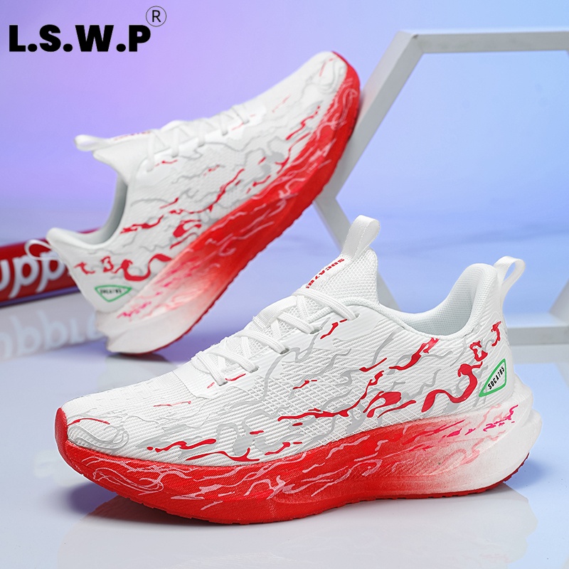 أحذية رياضية نسائية، مريحة ومت - مراجعة Knit Fabric Lace Up Sneakers وسعره