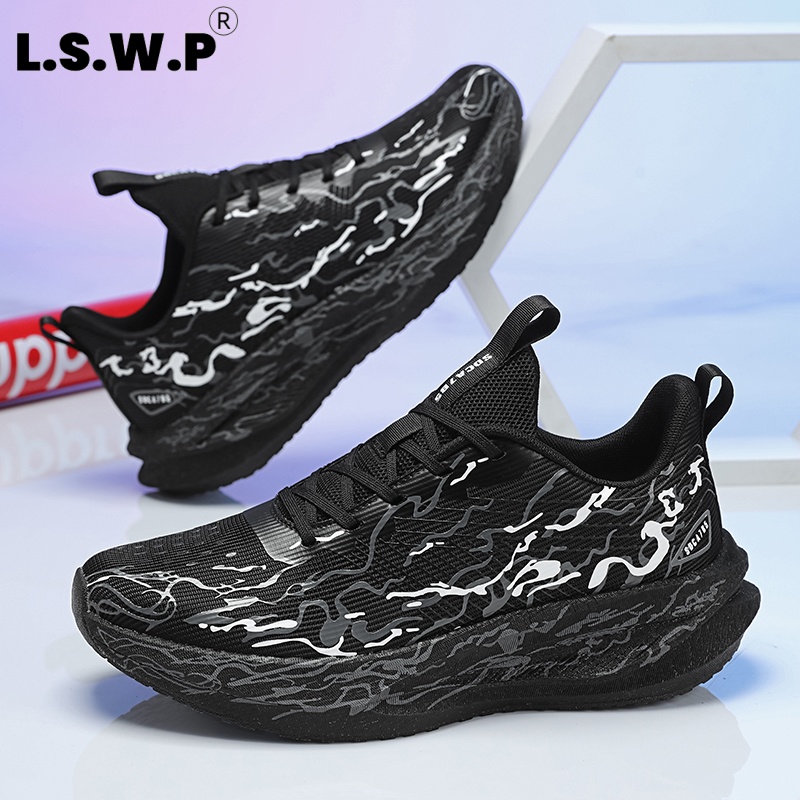 أحذية رياضية نسائية، مريحة ومت - مراجعة Knit Fabric Lace Up Sneakers وسعره