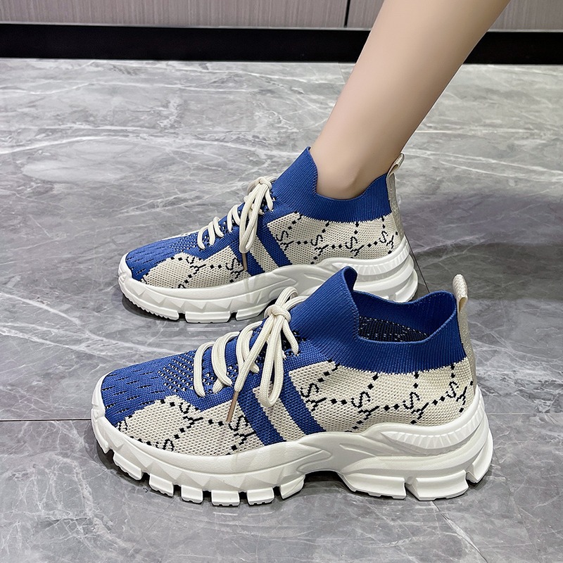 أحذية رياضية نسائية جديدة لعام - مراجعة Knit Fabric Lace Up Sneakers وسعره