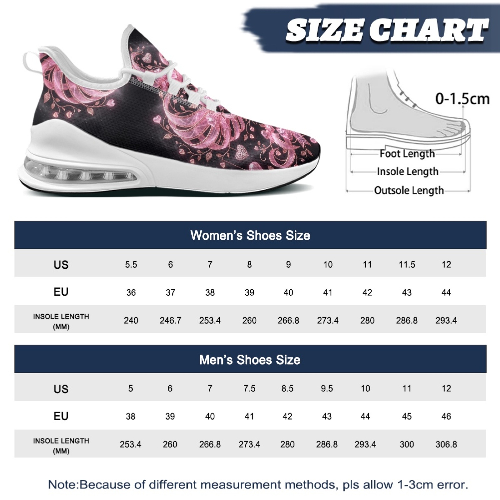 حذاء رياضي مريح بتصميم زهري عل - مراجعة Breathable Mesh Athletic Shoes وسعره